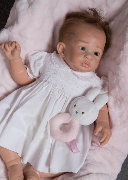 Schattig reborn meisje Zippy., Ophalen of Verzenden, Nieuw, Babypop, Levensecht of Reborn