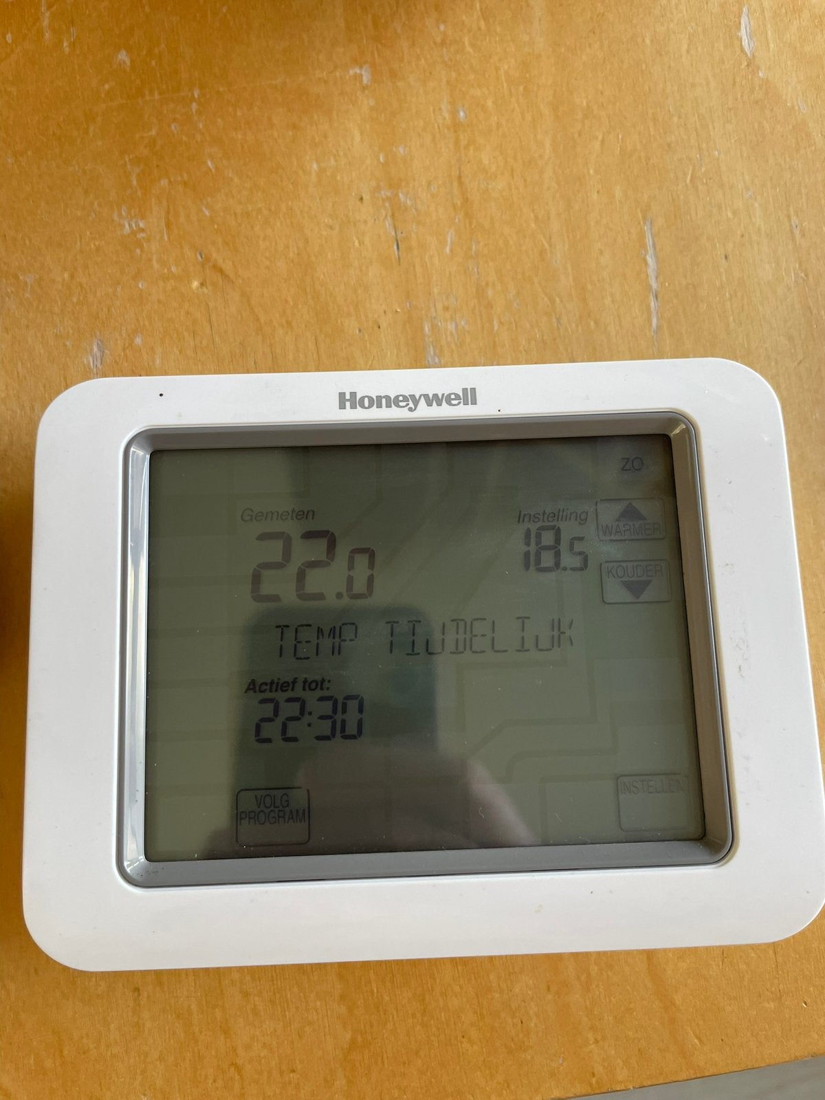 Thermostaat Honeywell, Doe-het-zelf en Verbouw, Thermostaten, Ophalen, Zo goed als nieuw