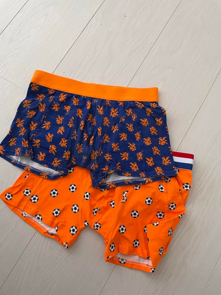 2 Heren boxershorts - Oranje en Blauw - Maat M, Ophalen of Verzenden, Oranje, Boxer