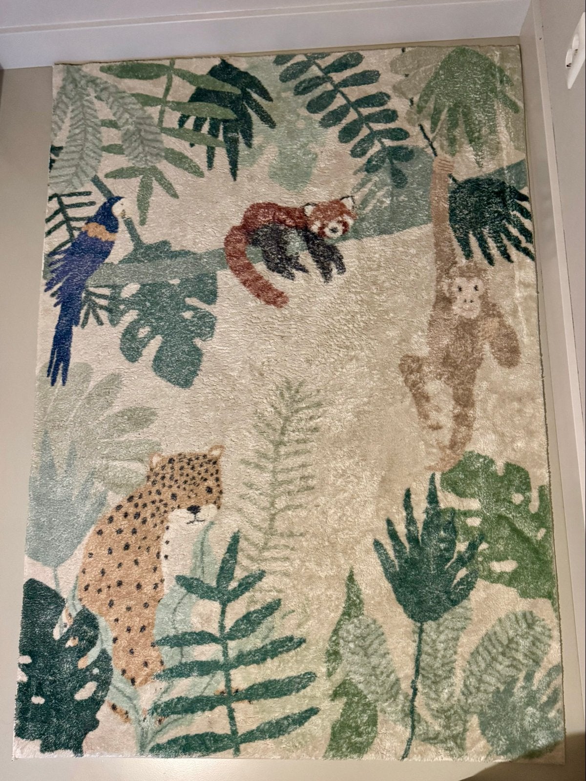 Kinderkleed - Jungle Luipaard Multicolor, 120x170 cm, Ophalen, 100 tot 150 cm, Zo goed als nieuw, 150 tot 200 cm