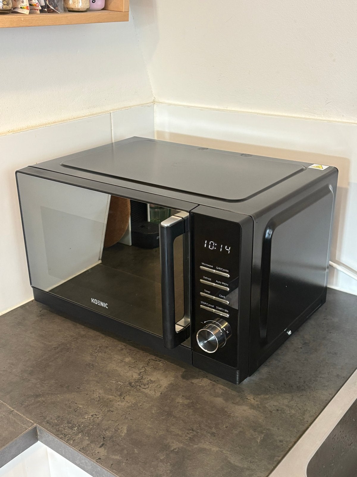 Koenic KMWG 2322 DB Magnetron met Grill - Zo goed als nieuw, Witgoed en Apparatuur, Magnetrons, Ophalen, Grill, Draaiplateau, Magnetron