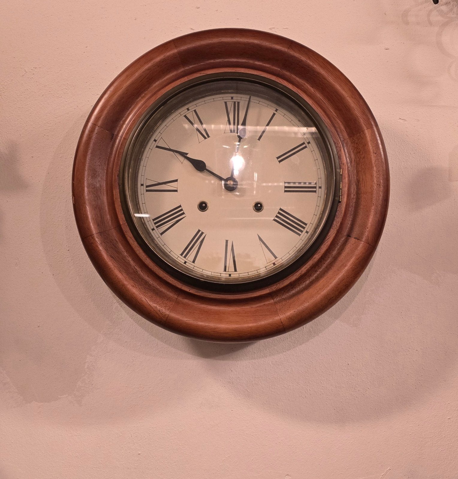 Caféklok pubclock oude schoolklok met Romeinse cijfers, Ophalen, Nvt, Nvt, Nvt
