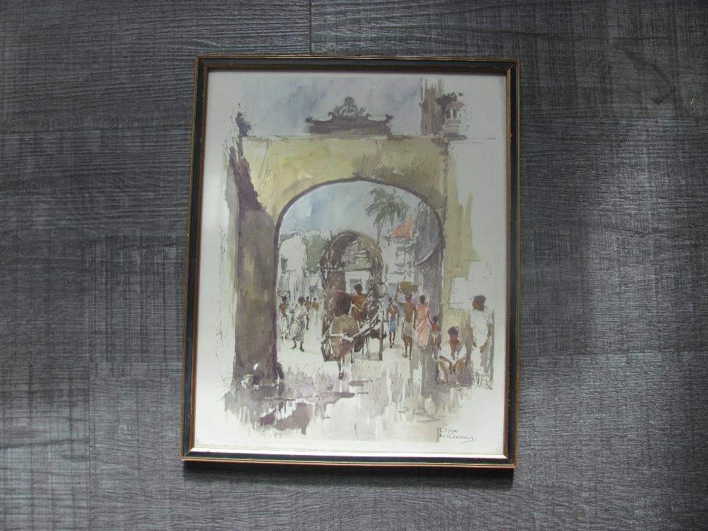 Jan Korthals (1916-1972) - Ceylon, Gebruikt, 1940 tot 1960, Prent, Buitenland