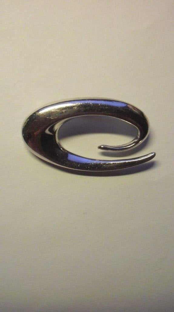 Zilverkleur Broche, Verzenden, Zo goed als nieuw, Zilver, Zilver