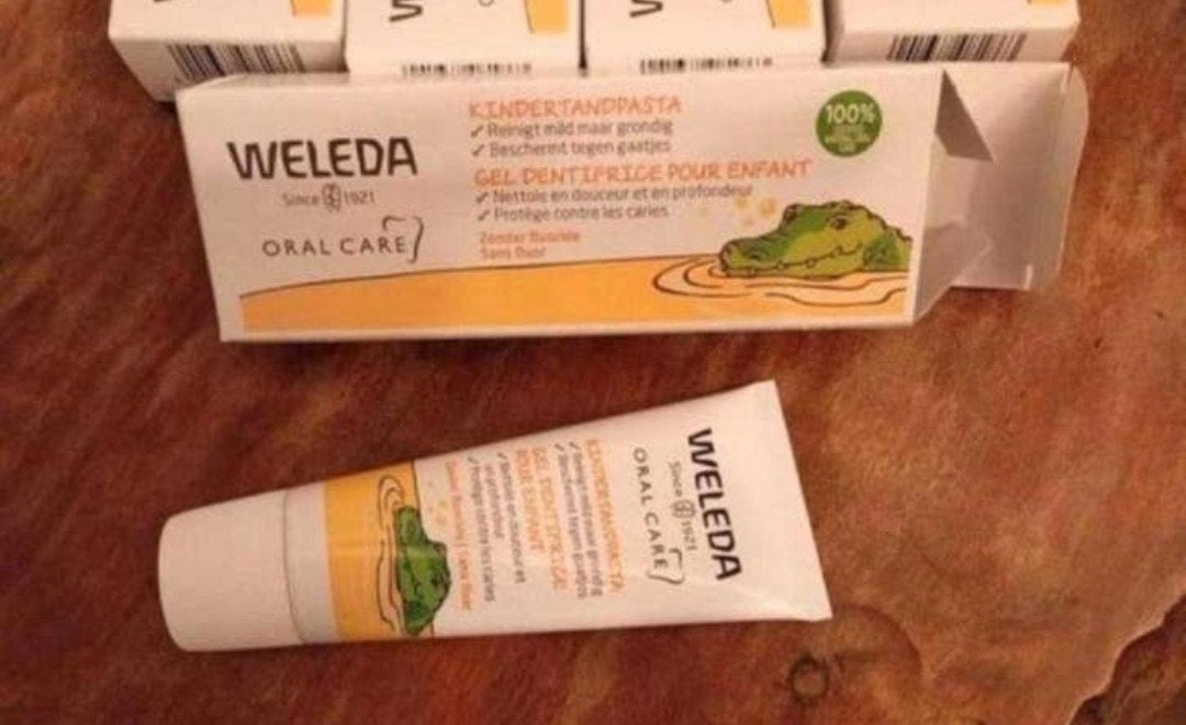 Weleda Fluoride vrije Kinder Tandpasta - Nieuw!, Dieren en Toebehoren, Ophalen of Verzenden, Nieuw