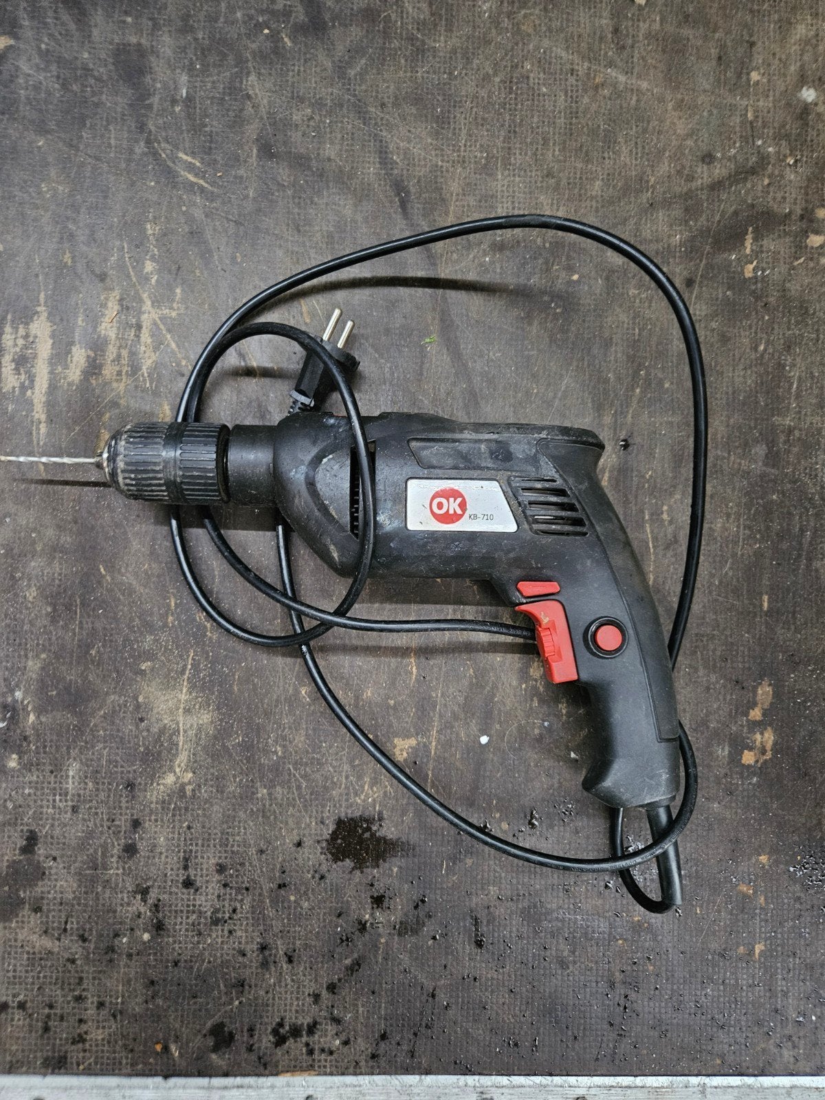OK. Boormachine KB-710 - Gebruikt, Ophalen of Verzenden, Gebruikt, Minder dan 400 watt, Boormachine