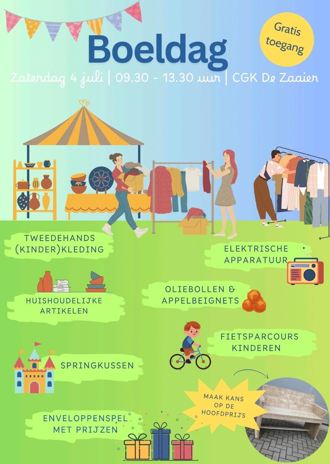 Boeldag/rommelmarkt, Ophalen of Verzenden