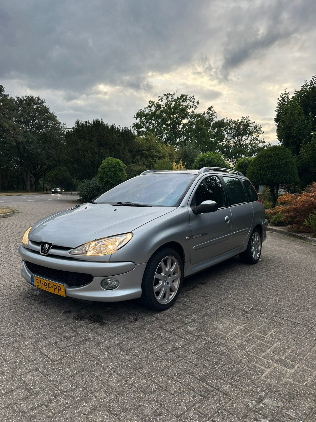 Peugeot 206 1.6 16V SW 2005 Grijs, Voorwielaandrijving, 15 km/l, 40 €/maand, 4 cilinders