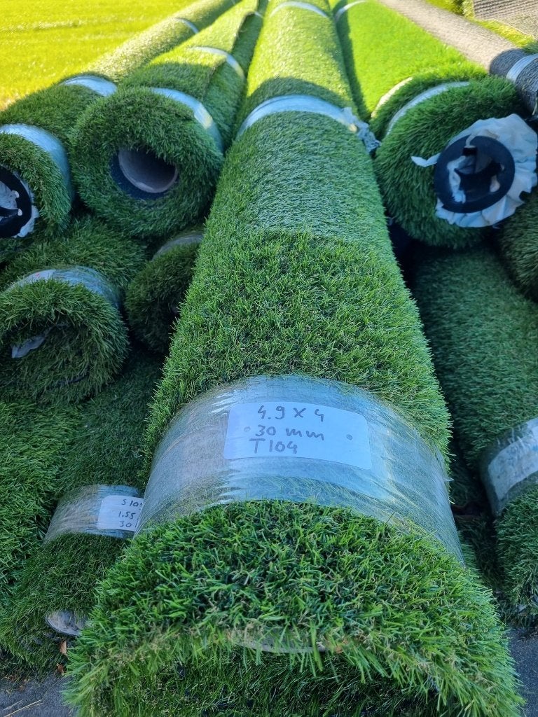 Kunstgras coupon 4.9 x 4 meter T104 30 mm, Ophalen, Nieuw, 10 tot 20 m², Kunstgras