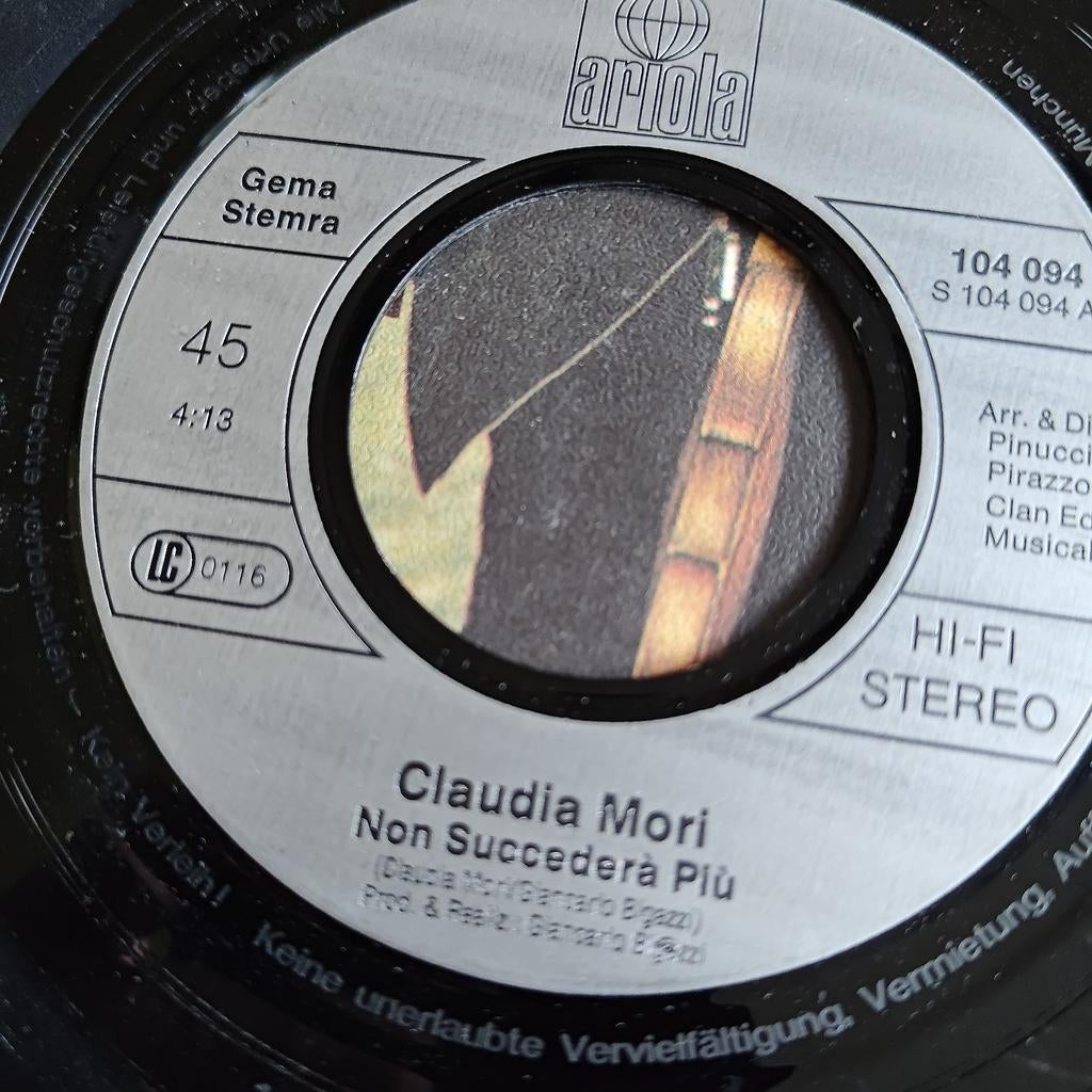 Claudia Mori - Non Succederà Più (Single, Ariola), Ophalen of Verzenden, Gebruikt, Pop