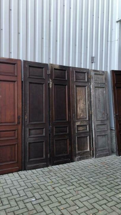 3 sets antieke pitchpine ensuitedeuren of kastdeuren, La belle porte, Jurgen.hoogenboezem@gmail.com, Binnendeur, Ophalen of Verzenden