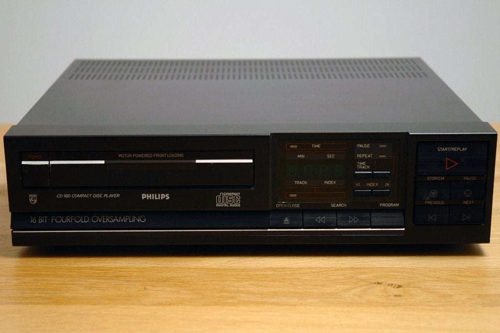 Philips CD160 CD-speler 1987 vintage hifi TDA1541 werkend, Ophalen of Verzenden, Gebruikt, Philips