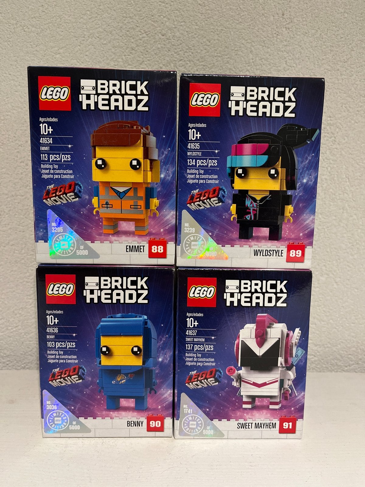 Lego Movie 2 Brickheadz 41634 41635 41636 41637, BrickHeadz, Lego, Ophalen of Verzenden, Complete set