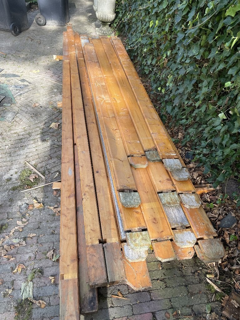 gebruikt hout, Doe-het-zelf en Verbouw, Ophalen, Gebruikt, Minder dan 25 mm, Plank