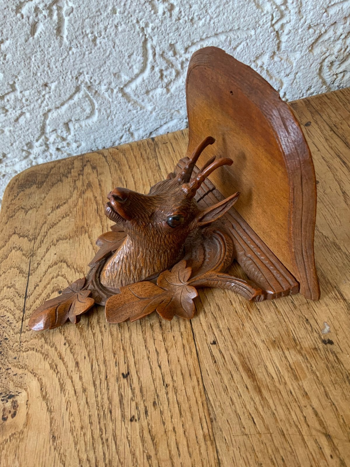 Antieke Black Forest Console Met Steenbok, Ophalen of Verzenden, Zo goed als nieuw