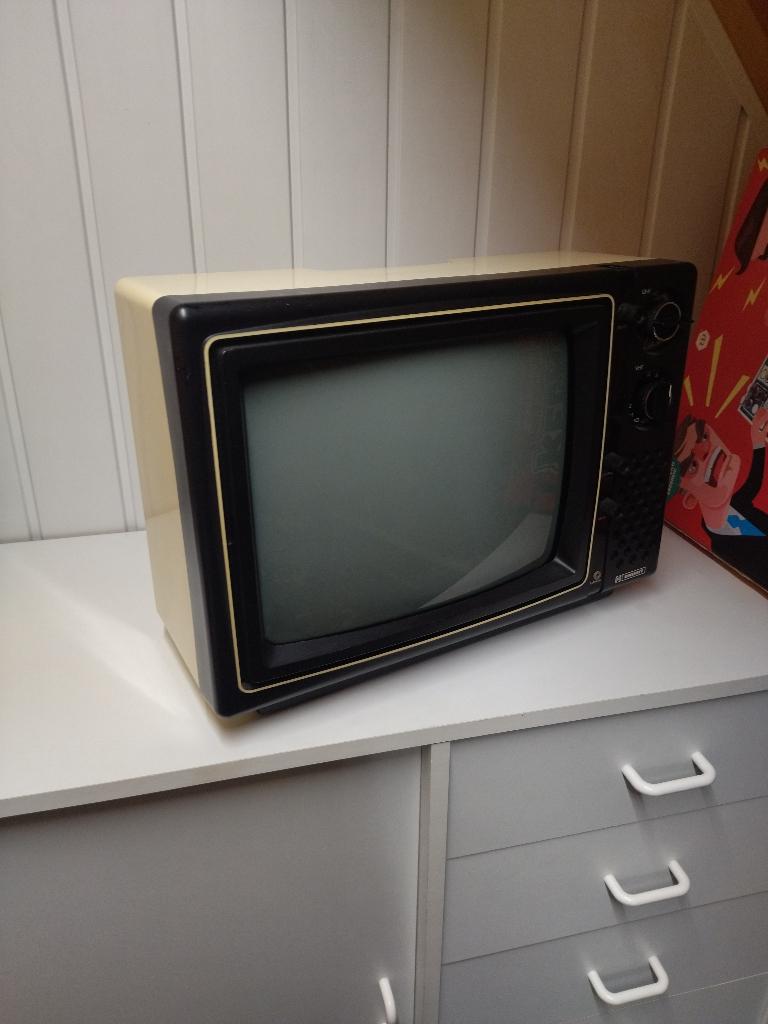 Vintage zwart wit TV Expert, Audio, Tv en Foto, Vintage Televisies, Ophalen of Verzenden, Gebruikt, Minder dan 40 cm, Overige merken