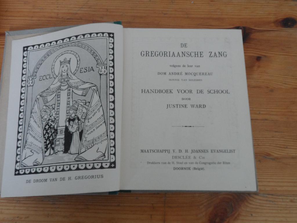 De Gregoriaansche zang - Justine Ward, Boeken, Ophalen of Verzenden, Gelezen, Genre of Stijl