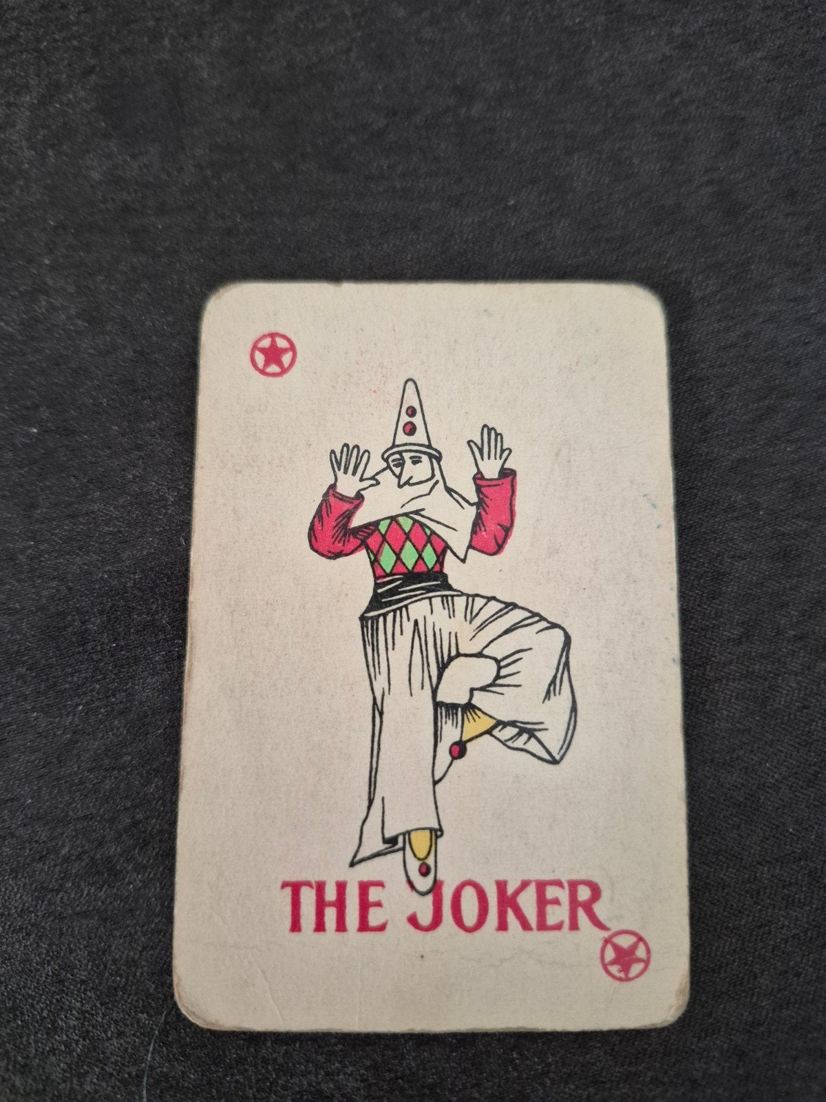 Oude Joker speelkaart - Vintage verzamelobject, Ophalen of Verzenden, Gebruikt