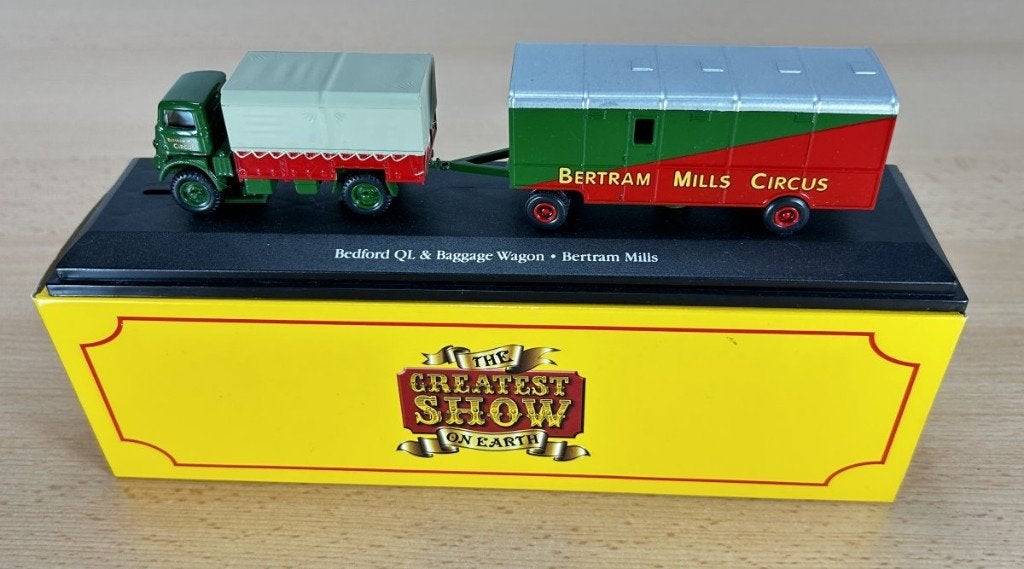Circus/Kermis: Atlas Greatest Show on Earth Bedford QL Mills, Ophalen of Verzenden, Nieuw, Bus of Vrachtwagen