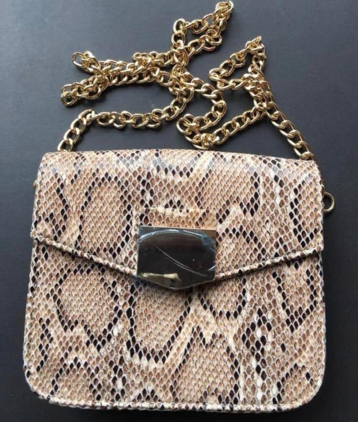 Stijlvolle schoudertas imitatie python print Nieuw, Sieraden, Tassen en Uiterlijk, Ophalen of Verzenden, Nieuw, Overige kleuren