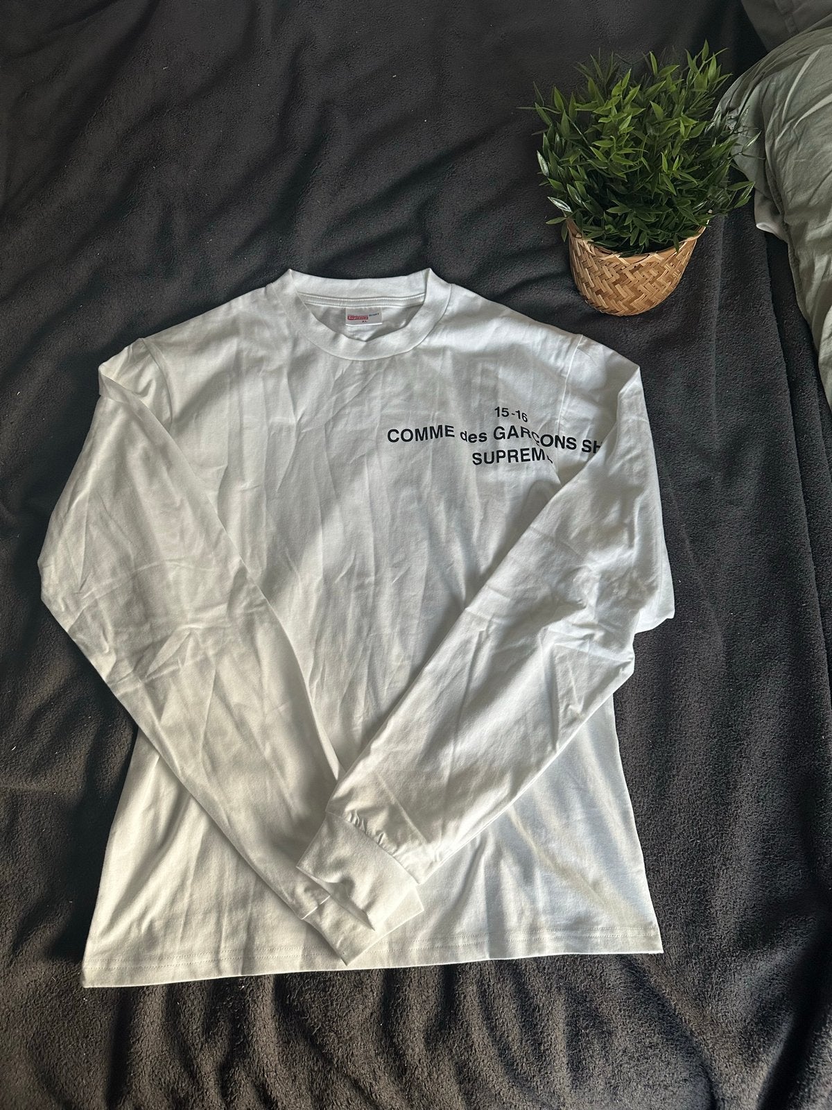 Supreme Comme des Garçons Shirt Longsleeve, Ophalen of Verzenden, Nieuw, Maat 52/54 (L), Wit