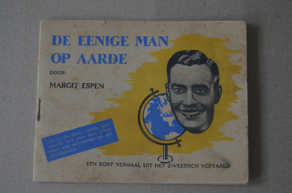 mini boekje; De eenige man op aarde. Zeldzaam boekje., Ophalen of Verzenden