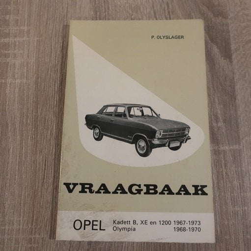 Opel Kadett B vraagbaak 1967 1973 NL tekst Olympia Ralley, Ophalen of Verzenden, Gelezen, Opel