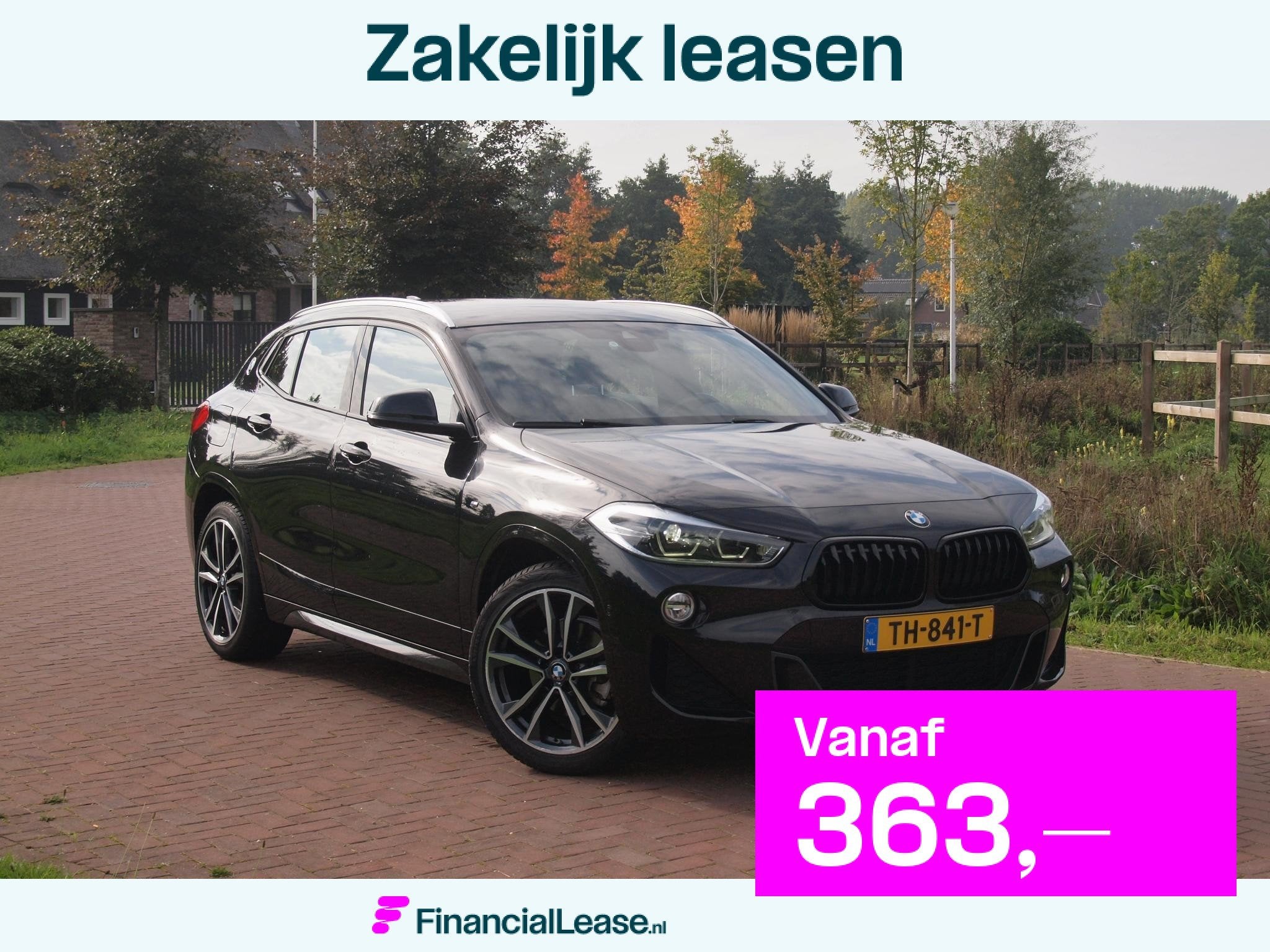 BMW X2 sDrive18i High Executive | M-pakket | Camera | Head-U, Dealer onderhouden, X2, Zwart, 3 cilinders