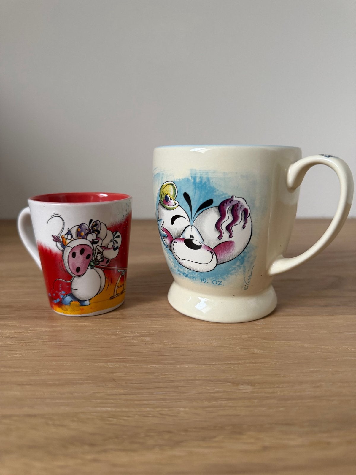 Twee Diddle mok en kopje, Verzamelen, Diddl, Ophalen of Verzenden, Gebruikt, Servies