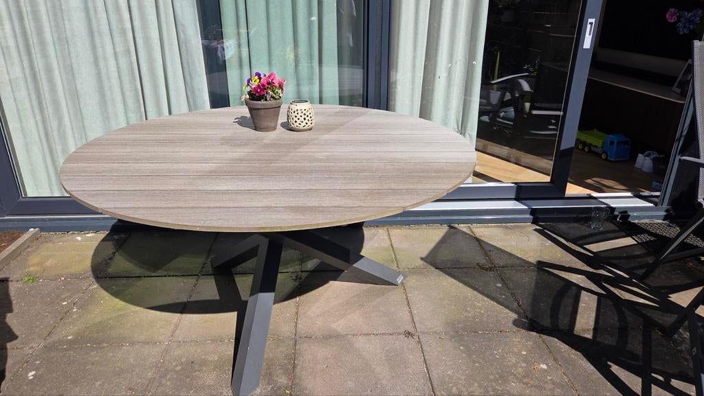 Life Style ronde tuintafel 150cm, Tuin en Terras, Tuintafels, Ophalen, Gebruikt, Rond, Overige materialen