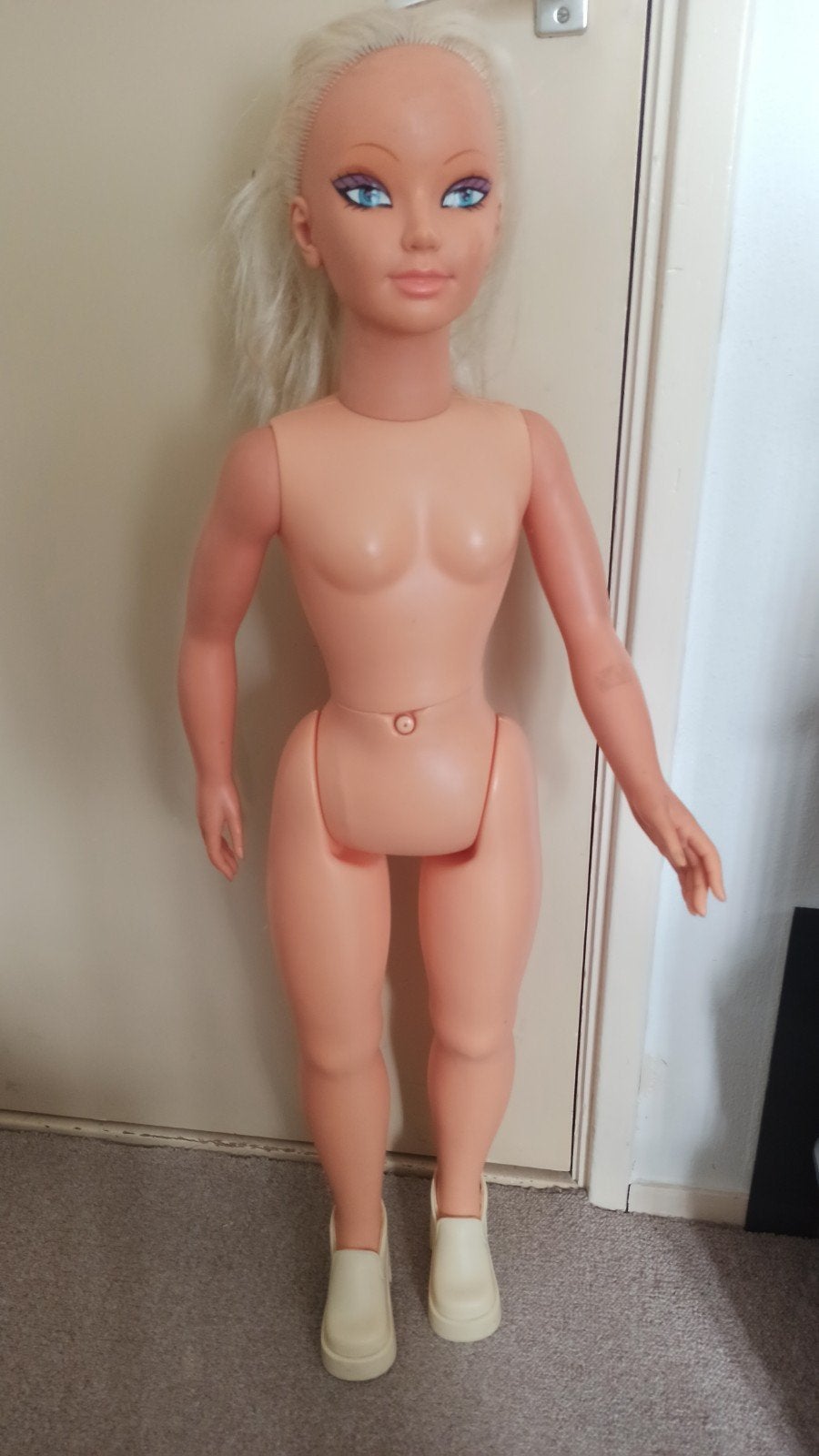 Grote staande pop 100 cm, Ophalen, Zo goed als nieuw, Pop