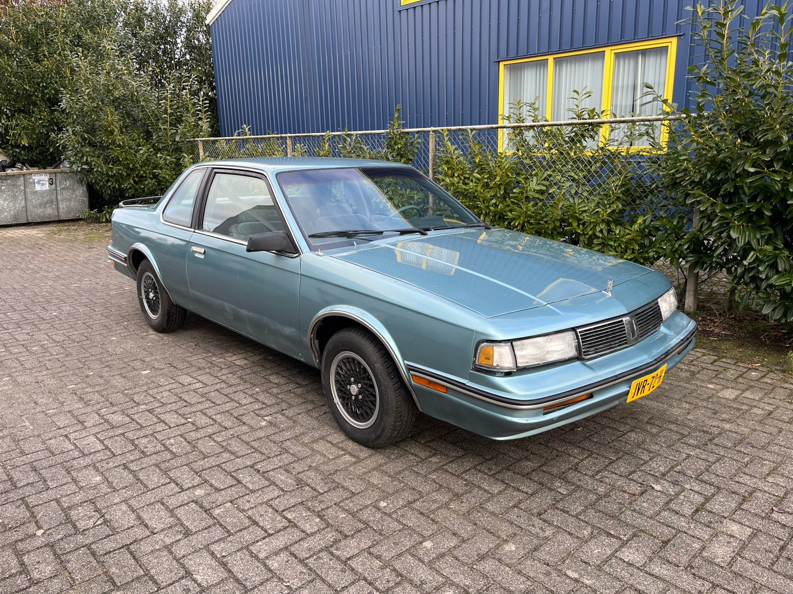 Oldsmobile Cutlass Ciera SL FE3 2.8 V6 1988 Blauw, Auto's, Automaat, Stof, Blauw, Bedrijf