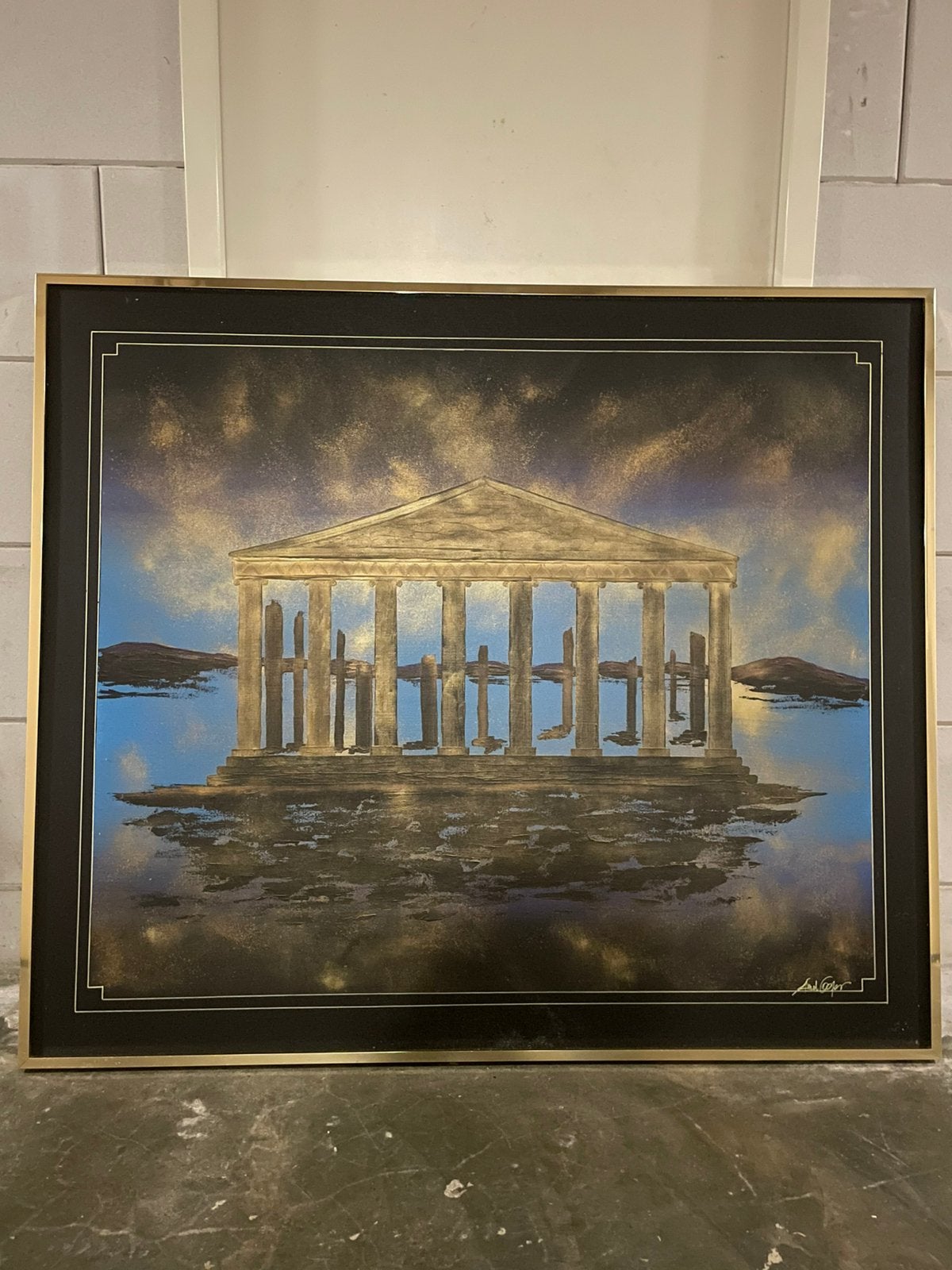 Mooi Klassiek schilderij 1.40 bij 1.20cm, Antiek en Kunst, Kunst | Schilderijen | Klassiek, Ophalen, Realistisch, Overige onderwerpen