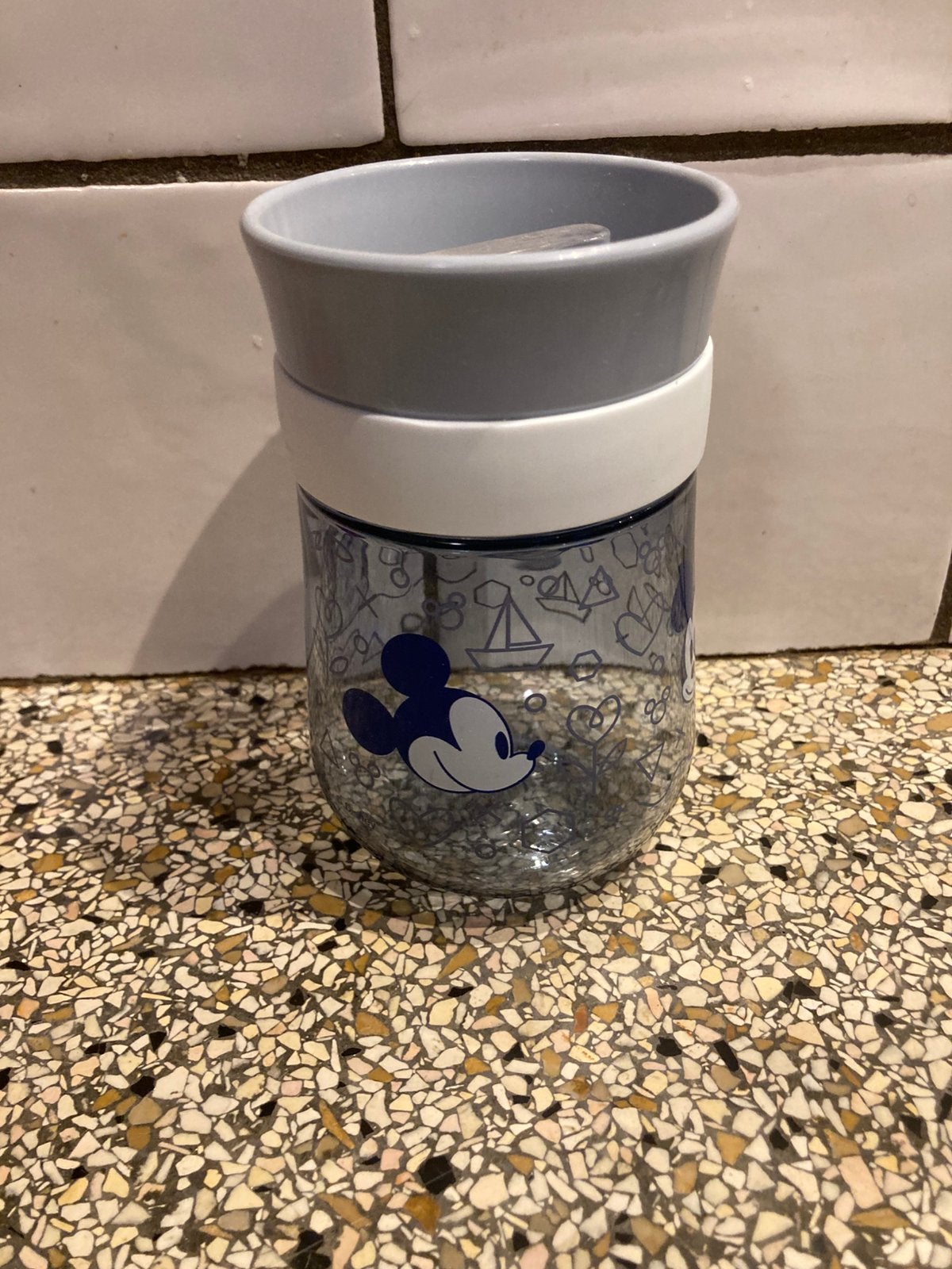 Kinder beker Mickey, Ophalen of Verzenden, Mickey Mouse, Zo goed als nieuw, Servies