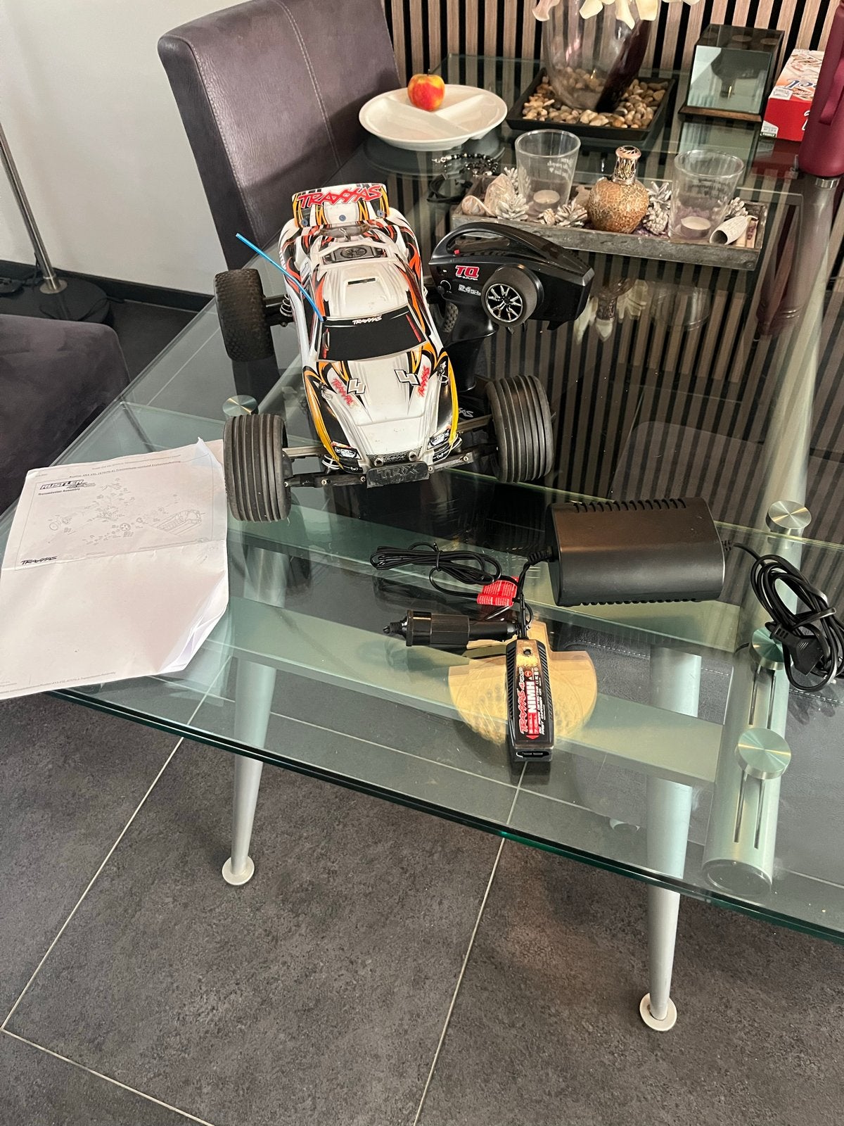 Traxxas Rustler RC Auto 2WD - Zo goed als nieuw, Elektro, Auto offroad, Ophalen of Verzenden, Zo goed als nieuw