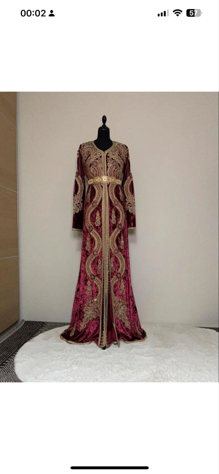 Kaftan/Takshita, Maat 38/40 (M), Ophalen of Verzenden, Zo goed als nieuw, Rood