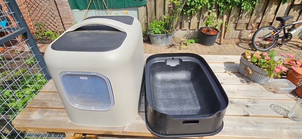 Gesloten kattenbak met klepje, Dieren en Toebehoren, Ophalen