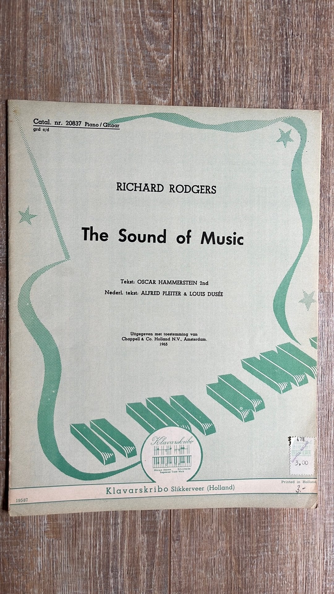 The Sound of Music en 11 andere pianostukken (Klavarskribo), Muziek en Instrumenten, Gebruikt, Ophalen of Verzenden, Artiest of Componist