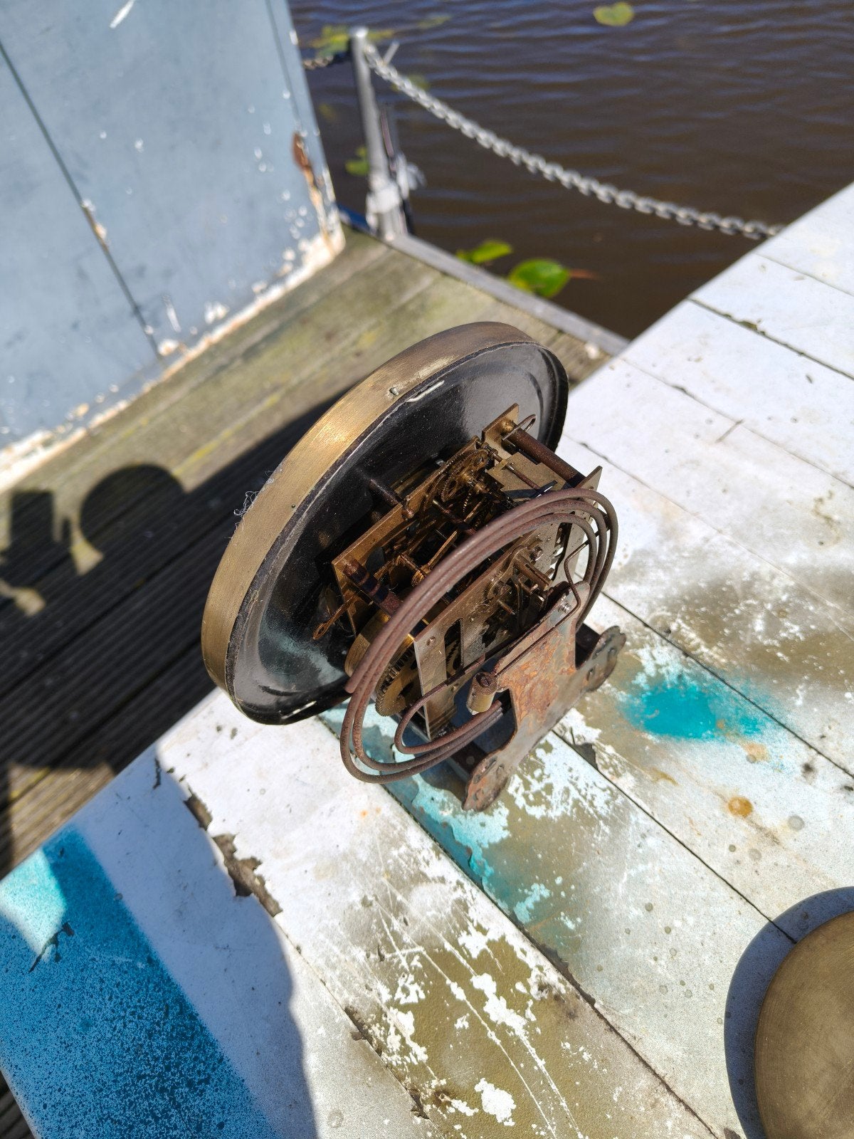 te koop oud uurwerk, Ophalen