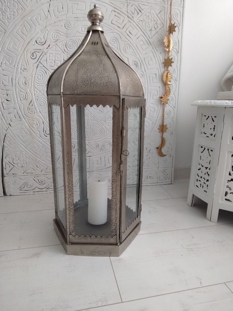 Prachtige oosterse/Marokkaanse  XXL lantaarn., Ophalen, Lantaarn, Zo goed als nieuw, 75 cm