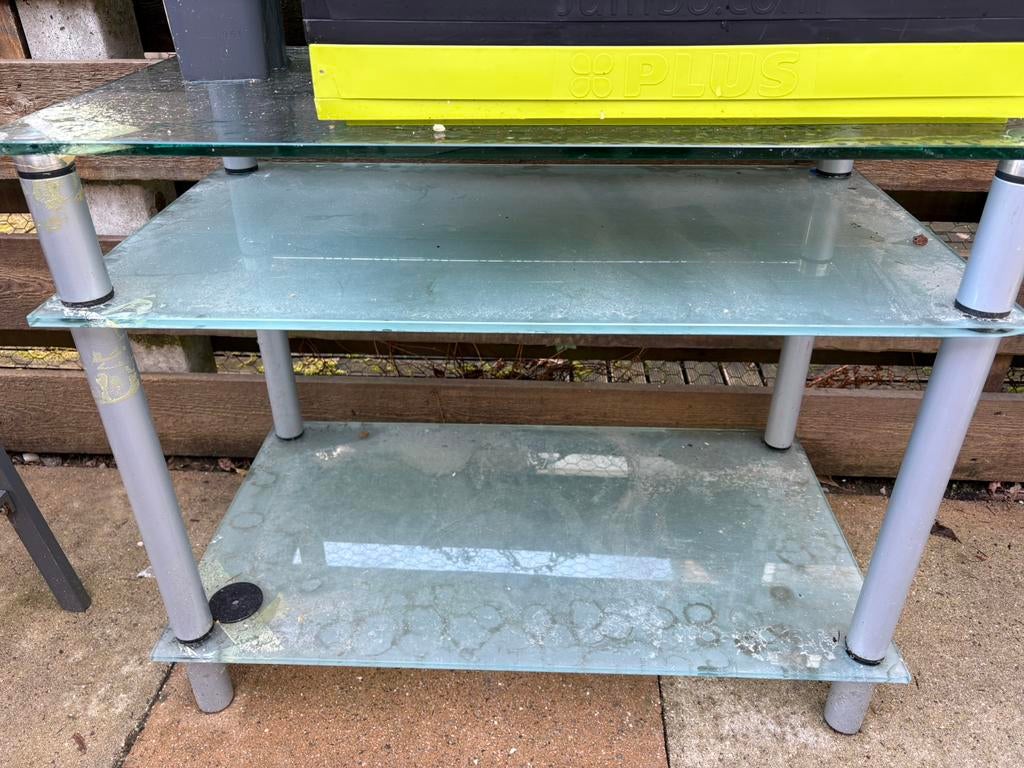 TV meubel, kastje, Ophalen, Gebruikt, 50 tot 100 cm, Glas
