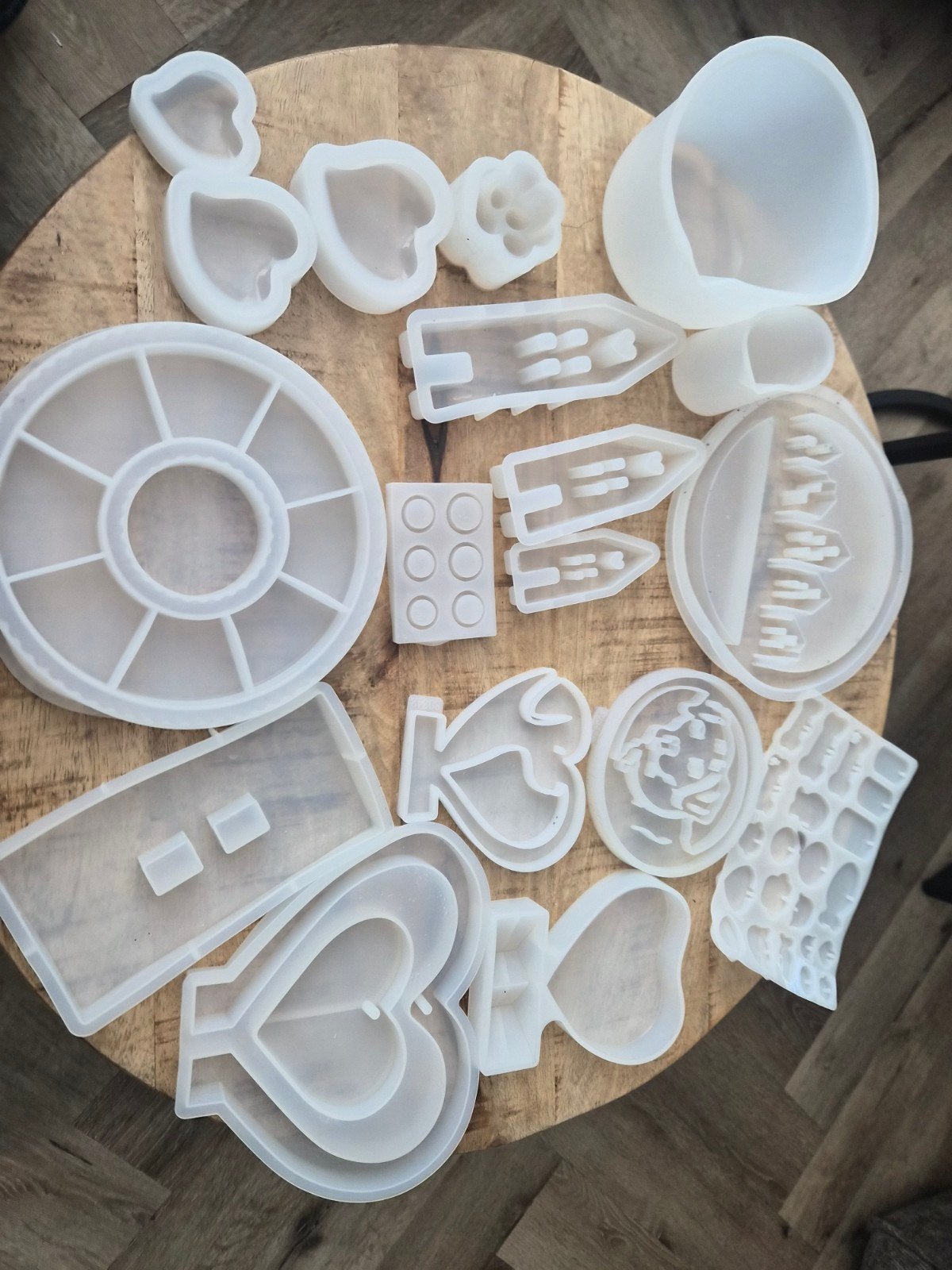 Diverse siliconen mallen voor knutselprojecten, Gebruikt, Overige thema's, Ophalen of Verzenden, Kunststof