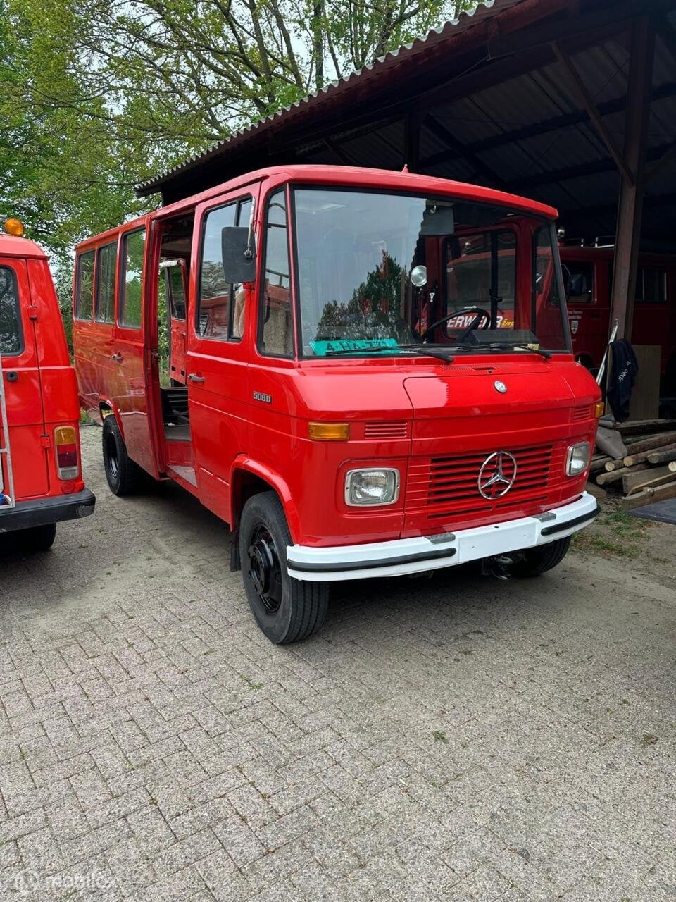 Mercedes 508 5 raams 1978 diesel brandweer basis voor camper, Auto's, Oldtimers, Overige carrosserieën, Mercedes-Benz, Bedrijf