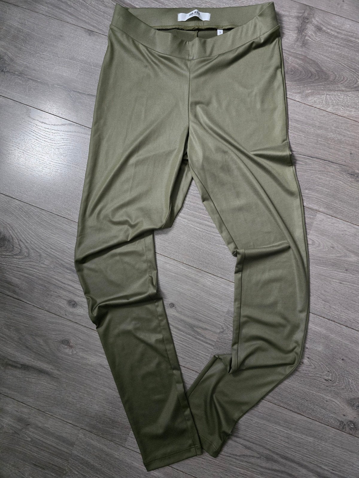 Dames khaki leggings Object, maat S, Nieuw (PC1), Ophalen of Verzenden, Nieuw, Groen, Legging