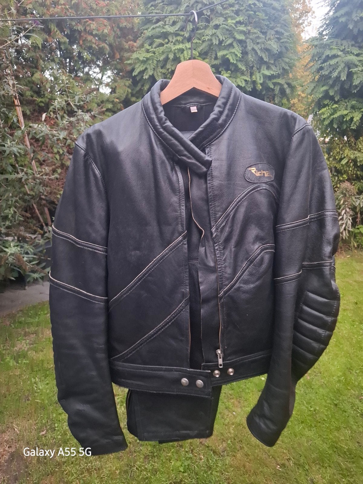 Vintage Richa tweedelig leren motorpak dames jaren '80, Motoren, Combipak, Ophalen of Verzenden, Richa, Dames