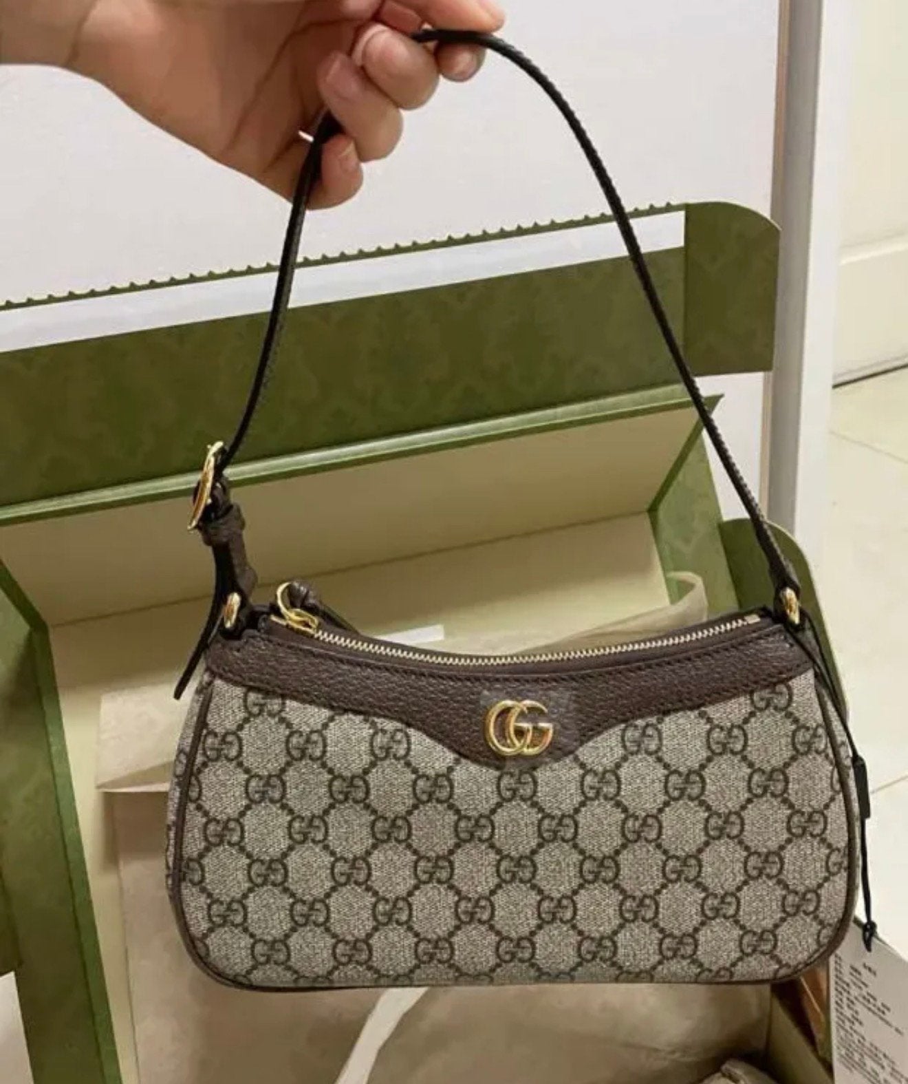 Gucci Pre-Owned  nieuw Ophidia GG gecoate mini crossbodytas, Ophalen of Verzenden, Nieuw, Zwart, Schoudertasje
