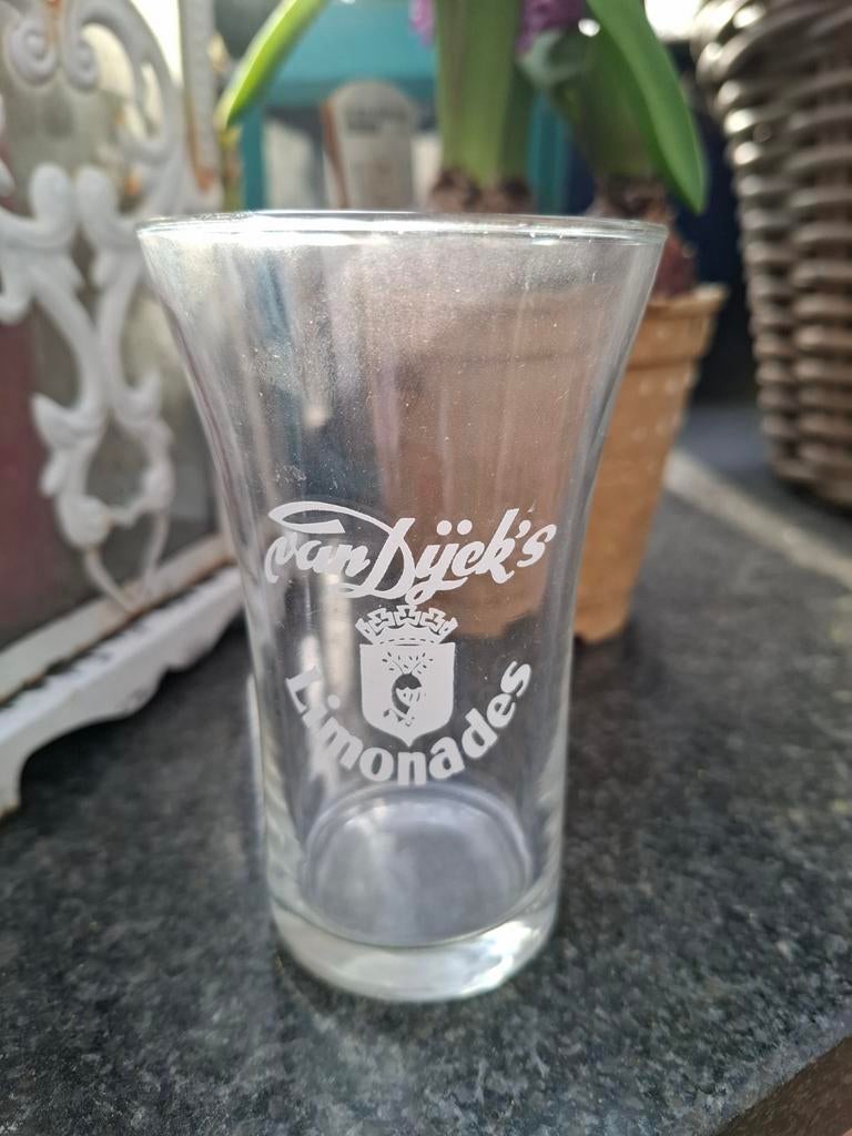 Limonade glas van Dijck Helmond, Verzamelen, Biermerken, Ophalen of Verzenden, Overige merken