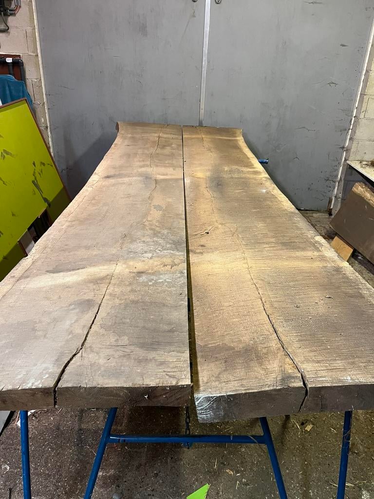 Eiken tafel bladen, Ophalen, Zo goed als nieuw, Rechthoekig, Hout