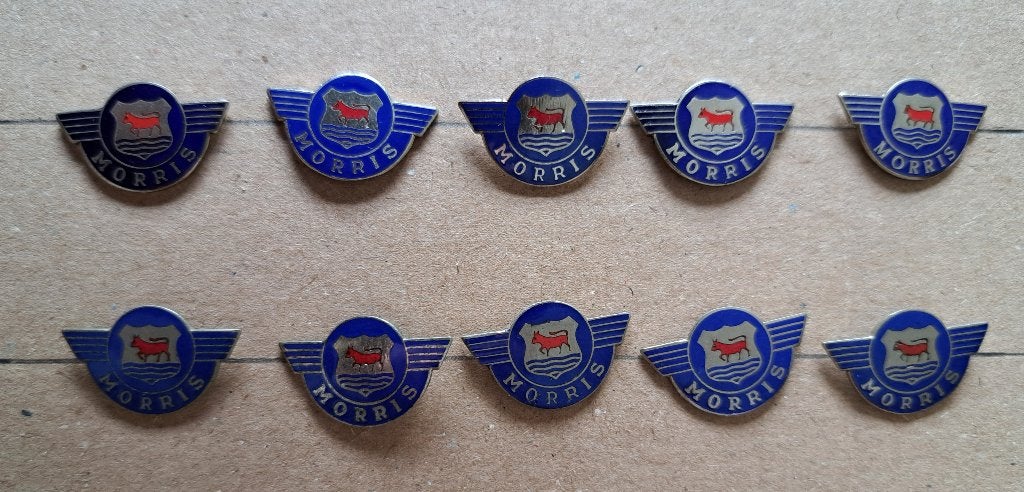 10x morris spelden, Verzenden, Zo goed als nieuw, Transport, Speldje of Pin