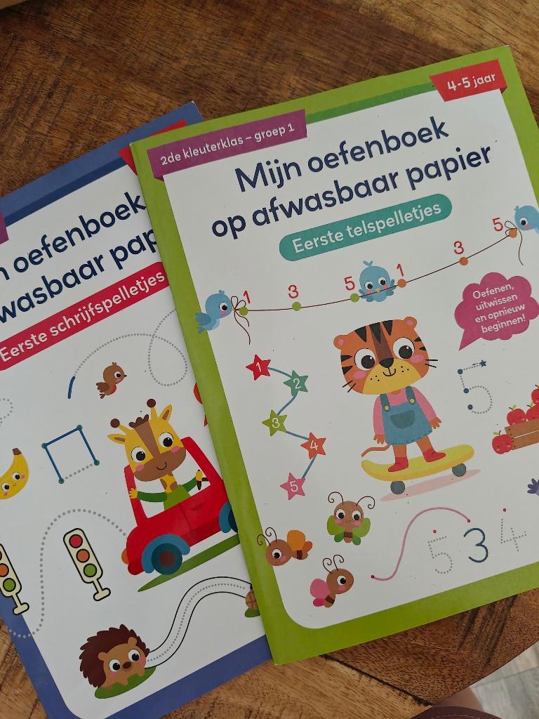 Mijn oefenboek op afwasbaar papier 2x, Kinderen en Baby's, Speelgoed | Educatief en Creatief, Ophalen, Gebruikt, Taal en Lezen